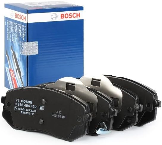 Bosch BP1344 Bremsbeläge - Vorderachse - ECE-R90 Zertifizierung - vier Bremsbeläge pro Set