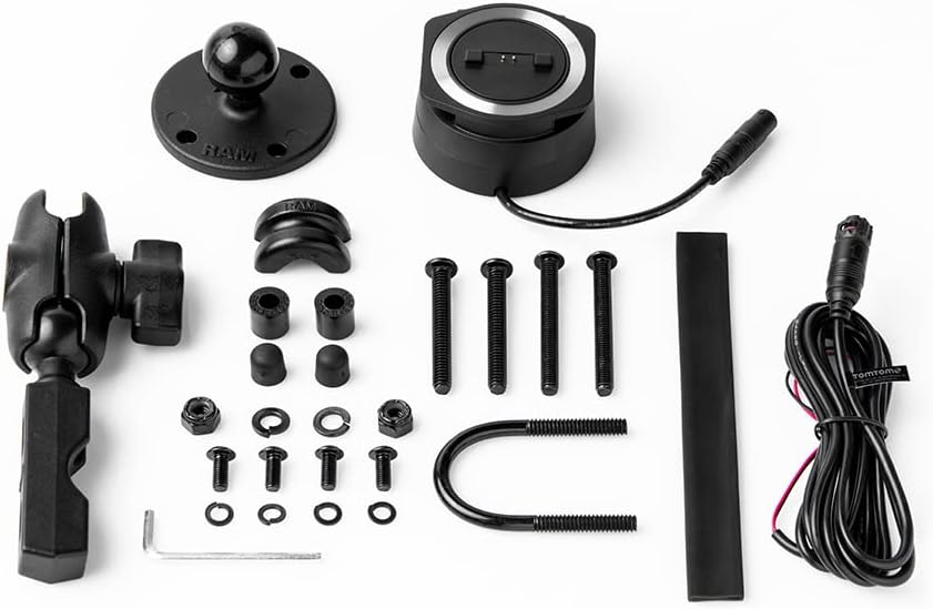 TomTom Motorrad Navi Rider 50 (4,3 Zoll) & Rider Motorradhalterungsset inklusive RAM für alle TomTom