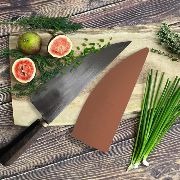 Authentic Blades VAY poliert - Asiatisches Wiegemesser aus Vietnam - Kohlenstoffstahl - schwarz, Kli