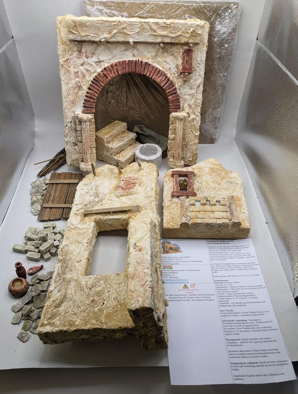 Unbekannt Orientalische Krippe Jericho, Weihnachtskrippe, Krippenbau, Neu!