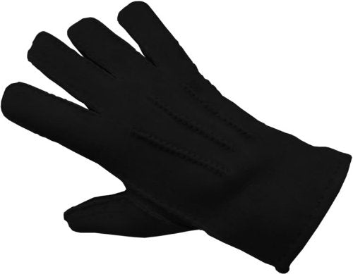 Reissner Lammfelle warme Merino Lammfell Handschuhe für Damen und Herren HDS-FINGER1 in beige, braun