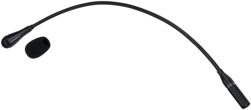 MONACOR 232630 DMG-700 Dynamisches Schwanenhalsmikrofon, 3 Pol XLR, Schwarz