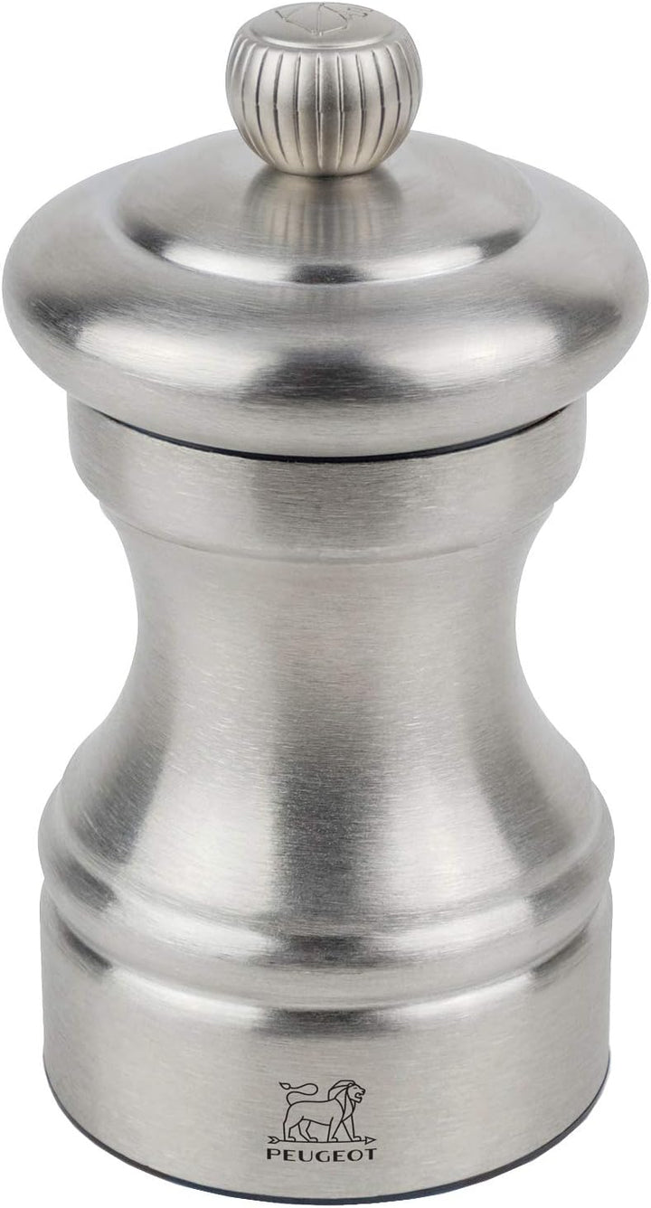 Peugeot 33033 Bistro Chef Pfeffermühle, Edelstahl, silber, 5 x 5 x 10 cm Edelstahl Pfeffermühle, Ede