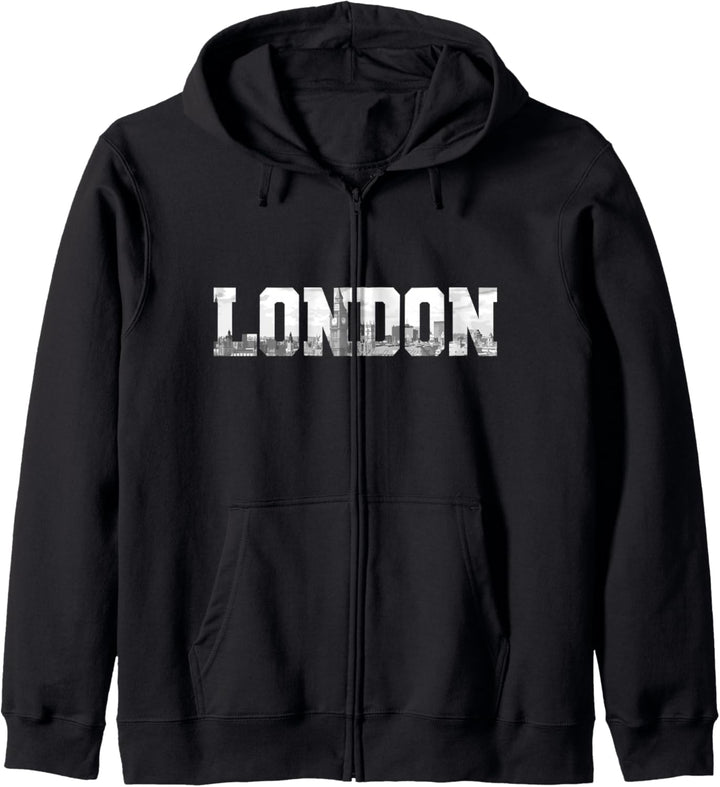 London England UK Skyline Vintage Souvenir Geschenk Kapuzenjacke