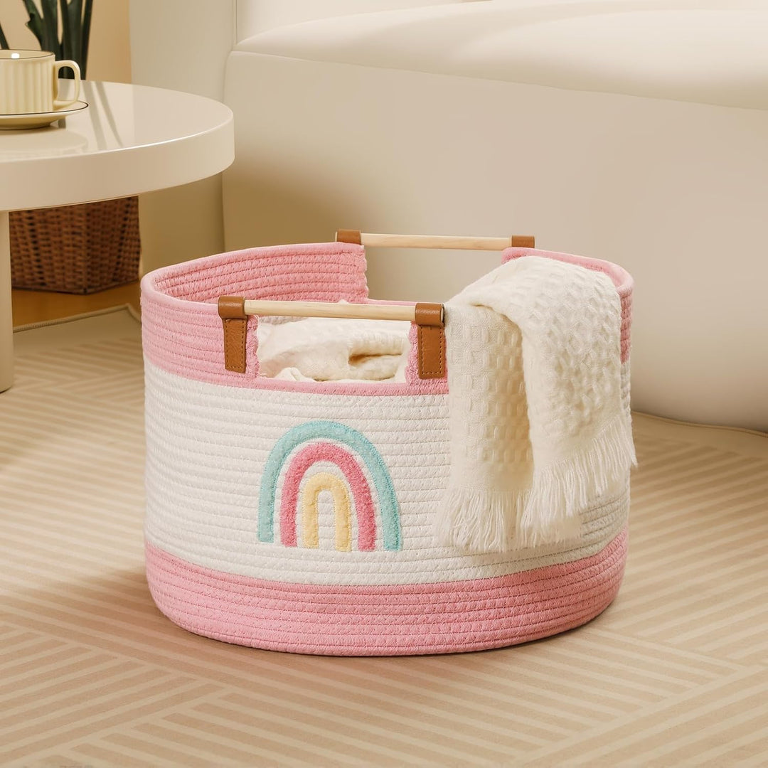 Spielzeug-Aufbewahrungsbox/-korb für Kinder, Kuscheltier-Aufbewahrungskorb für Decken, Körbe fürs Wo