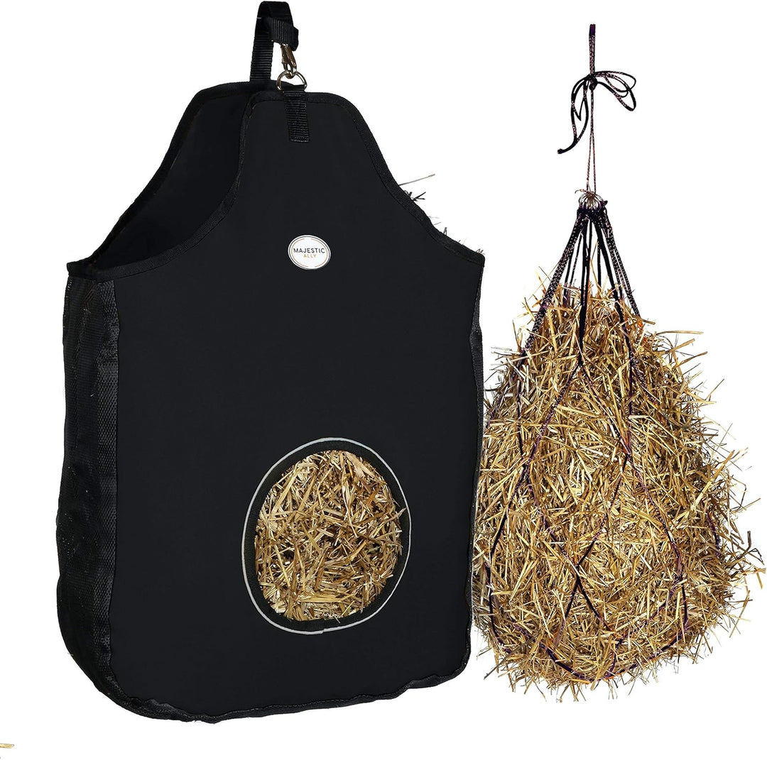 Majestic Ally 1200 D Heu-Futterstation Tragetasche für Pferde, Schafe – hochwertiges Nylon-Netz – re