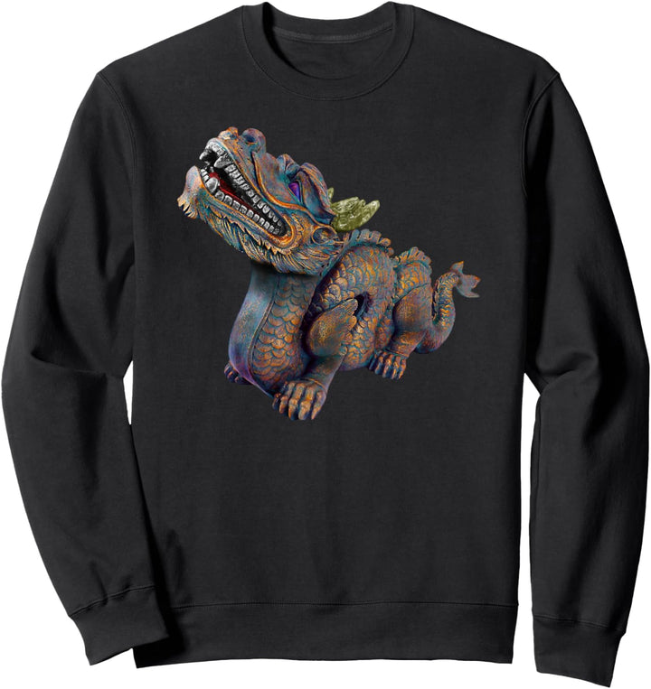 Statue des japanischen Schlangendrachen Sweatshirt