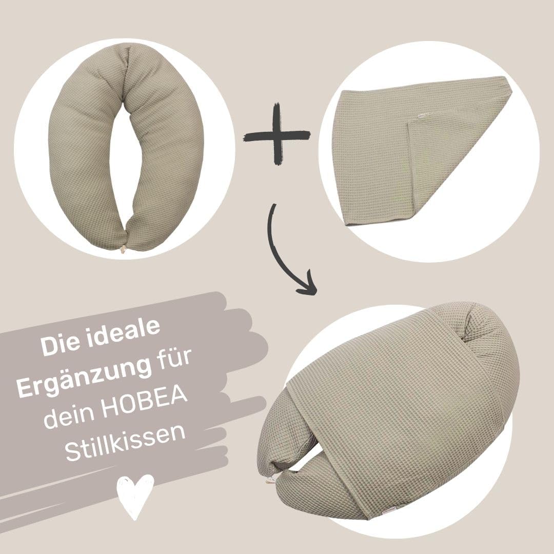 HOBEA-Germany Baby-Lagerungsbezug für Stillkissen XXL Lagerungskissen Schwangerschaftskissen Seitens
