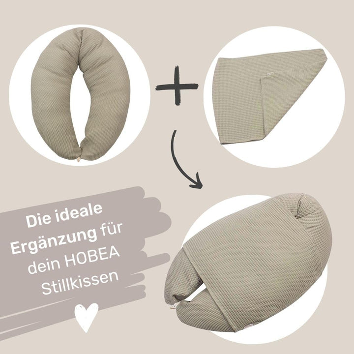 HOBEA-Germany Baby-Lagerungsbezug für Stillkissen XXL Lagerungskissen Schwangerschaftskissen Seitens