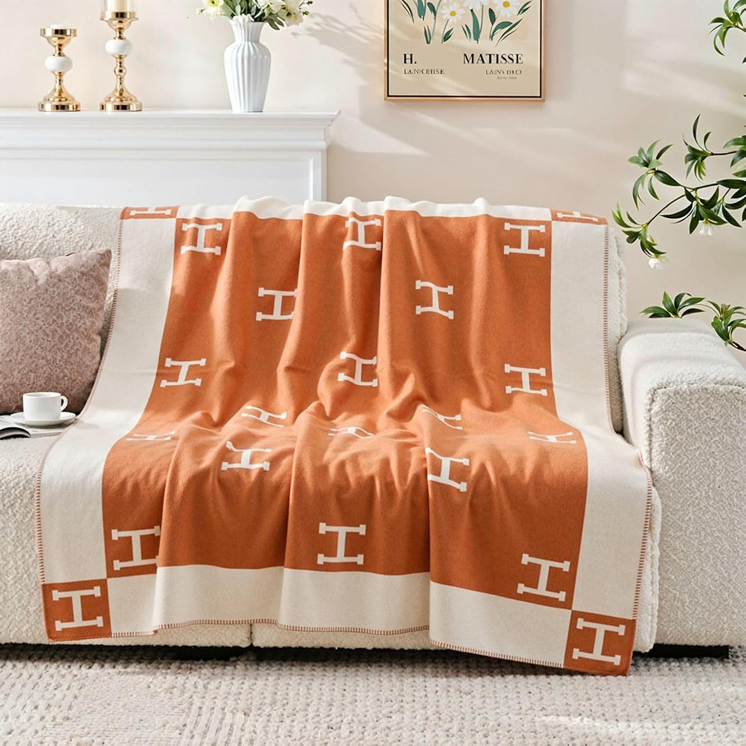 Luxusdecke aus Kaschmir &amp; Wolle – Perfekte Kuscheldecke für Sofa &amp; Sessel, Stilvoll und Wärmend, Ide