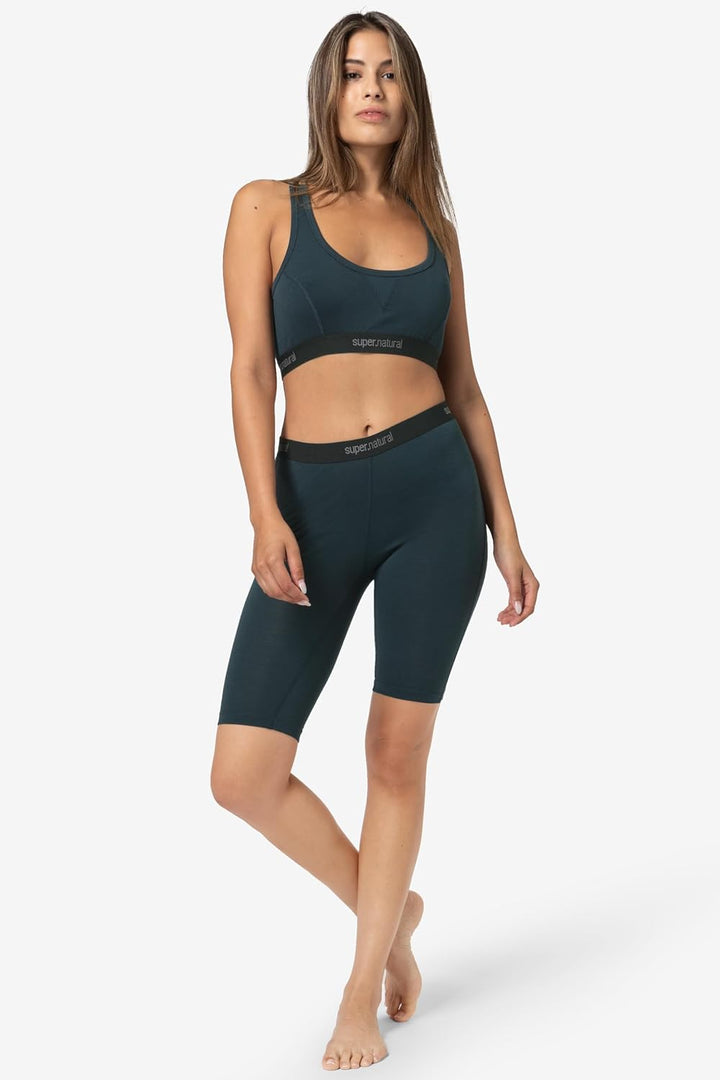super.natural Damen Baselayer-Hose W Tundra175 Short Tight M Blueberry, M Blueberry
