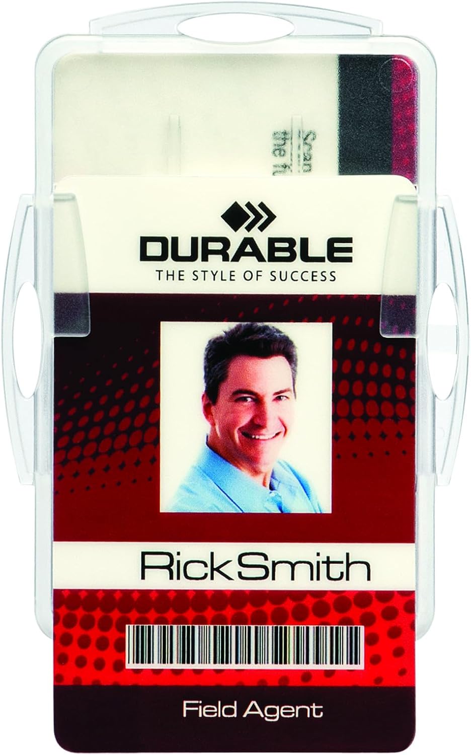 Durable Ausweishalter für 2 Betriebs-/Sicherheitsausweise, im Format 54 x 85 mm, Packung à 10 Stück,