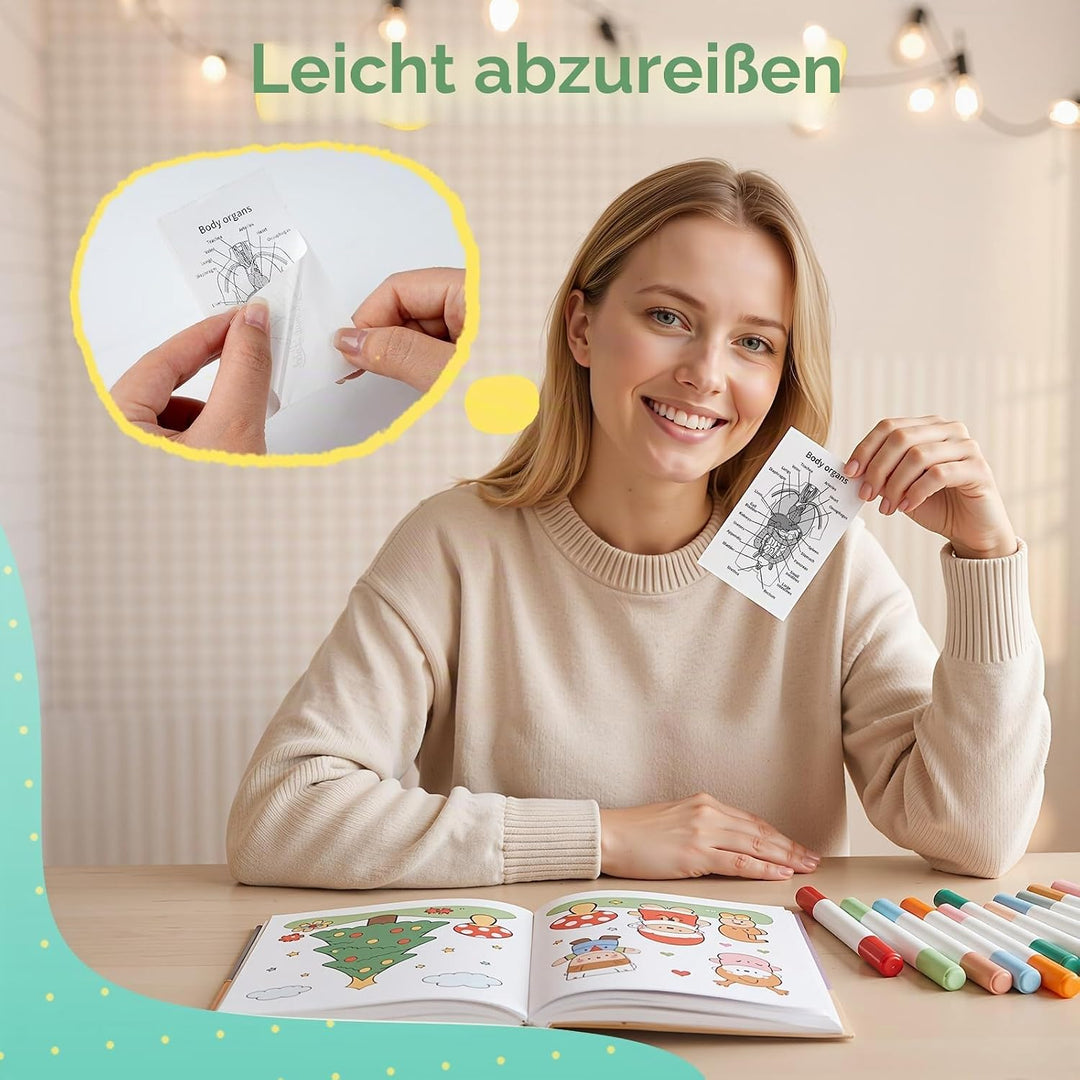 Phomemo Printable Sticker Paper White Direktthermopapier selbstklebend 53 x 30 mm für Phomemo M02/M0