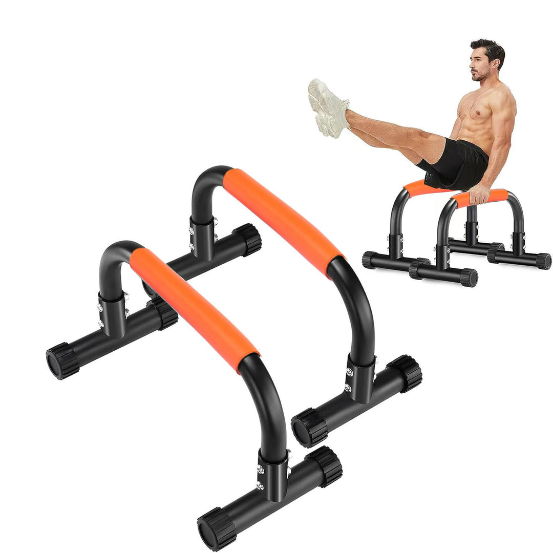 Rutschfeste Parallettes, Medium Handstand Barrenm aus Stahl, 42cm Griffe Calisthenics Equipment für
