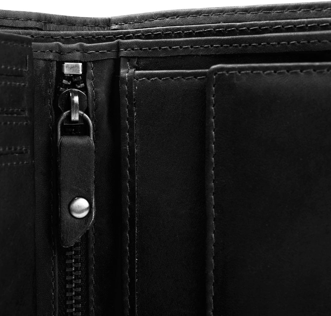 The Chesterfield Brand Leder Portemonnaie Schwarz Ruby RFID Safe