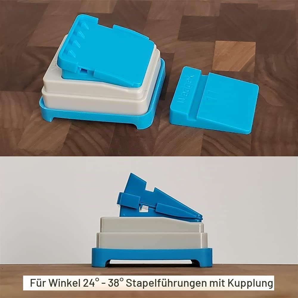 11°-23° und 24°-43° kombiniert, XL-Winkelführungen zum Schärfen auf Stein, Modell LR5 von AngleGuide