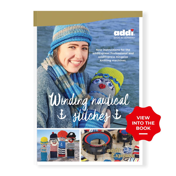 Nautische Nähte: Neue Anleitung für die addiExpress Professional und addiExpress Kingsize Strickmasc