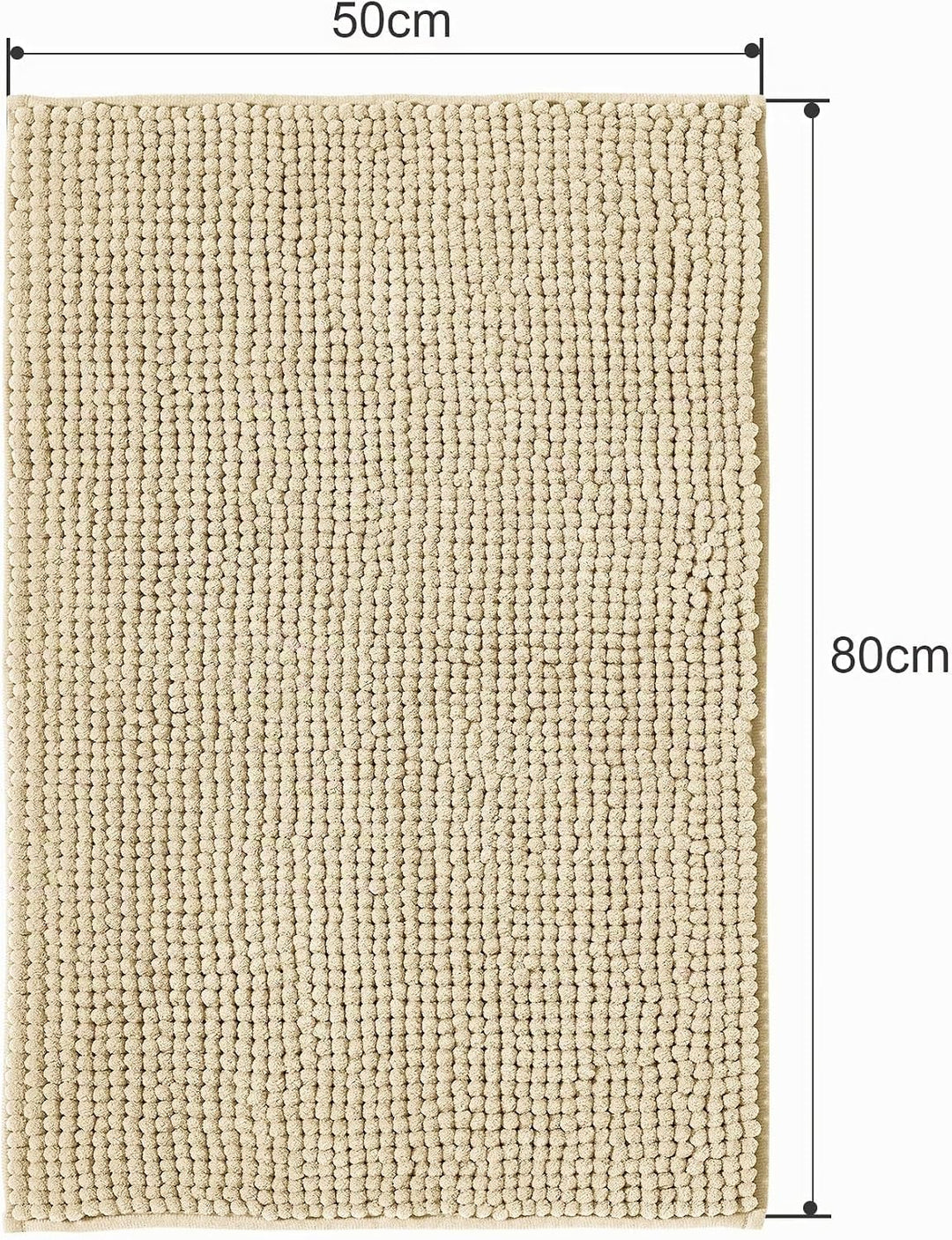 Decomira Badematte rutschfest | Als Badteppich Set kombinierbar | Badezimmer-Teppich Bad-Vorleger wa