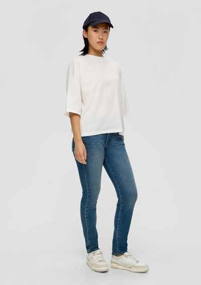 s.Oliver Jeans Betsy/Slim Fit/Mid Rise/Slim Leg/Baumwollstretch 34W / 32L Blau, 34W / 32L Blau