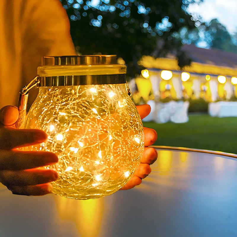 Solarlaterne für Aussen, Ovker 30 LED 1 Stück Solarlampen für Aussen Garten mit Wasserdicht Solarleu