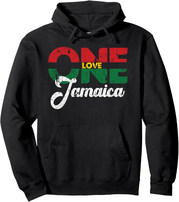 Jamaika One Love Reggae Urlaub Pullover Hoodie