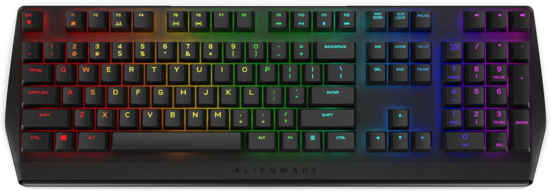 Alienware AW410K mechanische Kabelgebebundene Gaming Tastatur - US (QWERTY) | AlienFX-RGB | Cherry M
