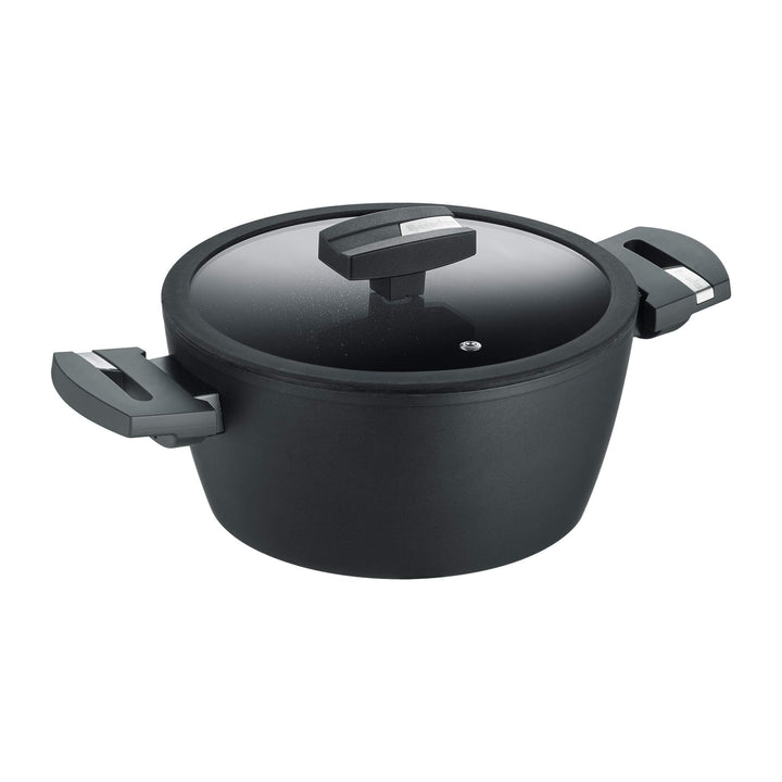Berndes Balance Induction Kochtopf Enduro, 20 cm, Induktion, Topf extrem Kratzfest, Guss-Optik, allh