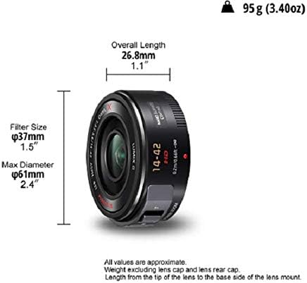 Panasonic H-PS14042E LUMIX G X Vario Powerzoom 14-42 mm F3.5-5.6 ASPH. Objektiv (28-44 mm KB, Power