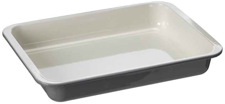 Zenker 7248 Grill- und Ofenform Emaille (40 x5,5x29cm)SPECIALCOOKING,rechteckigeBackformmitEmaille-V