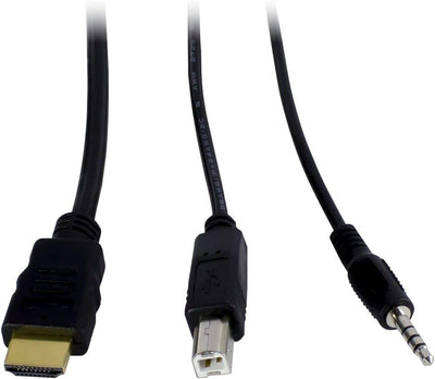 Inter-Tech KVM KVM-AS-21HA HDMI line in 2X HDMI 4X 3,5mm 3pol. Klinke 1 Power line Out 2X USB 2X 3,5
