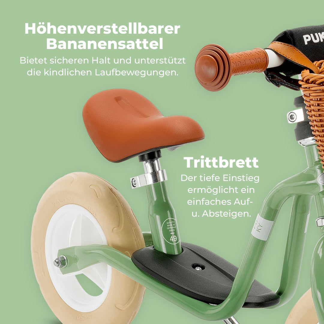 PUKY LR M Classic | sicheres und stylisches Laufrad | Lenker &amp; Sattel höhenverstellbar | rutschfeste