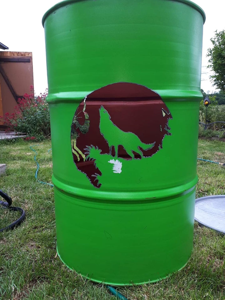 Feuertonne mit Motiv (Wunschmotiv), Wunschmotiv