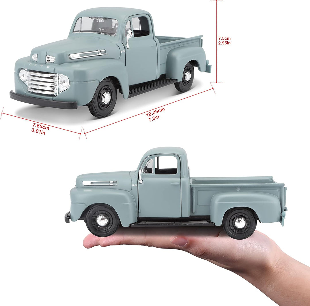 Maisto Ford F1 Pickup (1948): Modellauto im Massstab 1:25, Türen und Heckklappe zum Öffnen, 20 cm, r