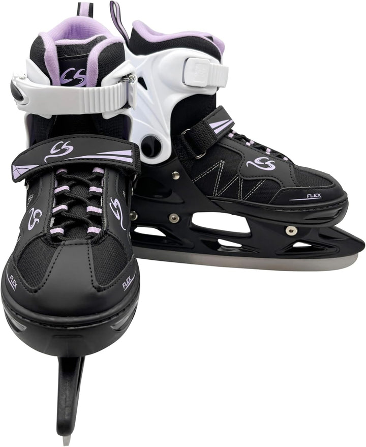 Cox Swain verstellbare Schlittschuhe Frosty, Eislaufschuhe für Kinder, Jugendliche und Erwachsene bi