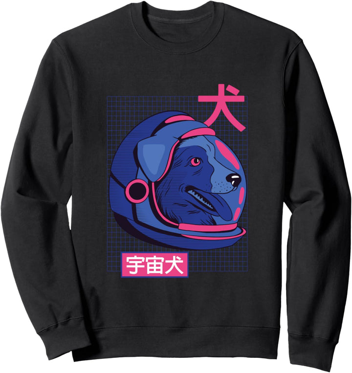 Vaporwave Aesthetic Clothes Egirl Eboy Japan Style Hund Sweatshirt