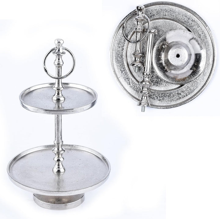 Marrakesch Orient & Mediterran Interior Etagere Annika (2-Etagen Etagere rund 34cm), 2-Etagen Etager
