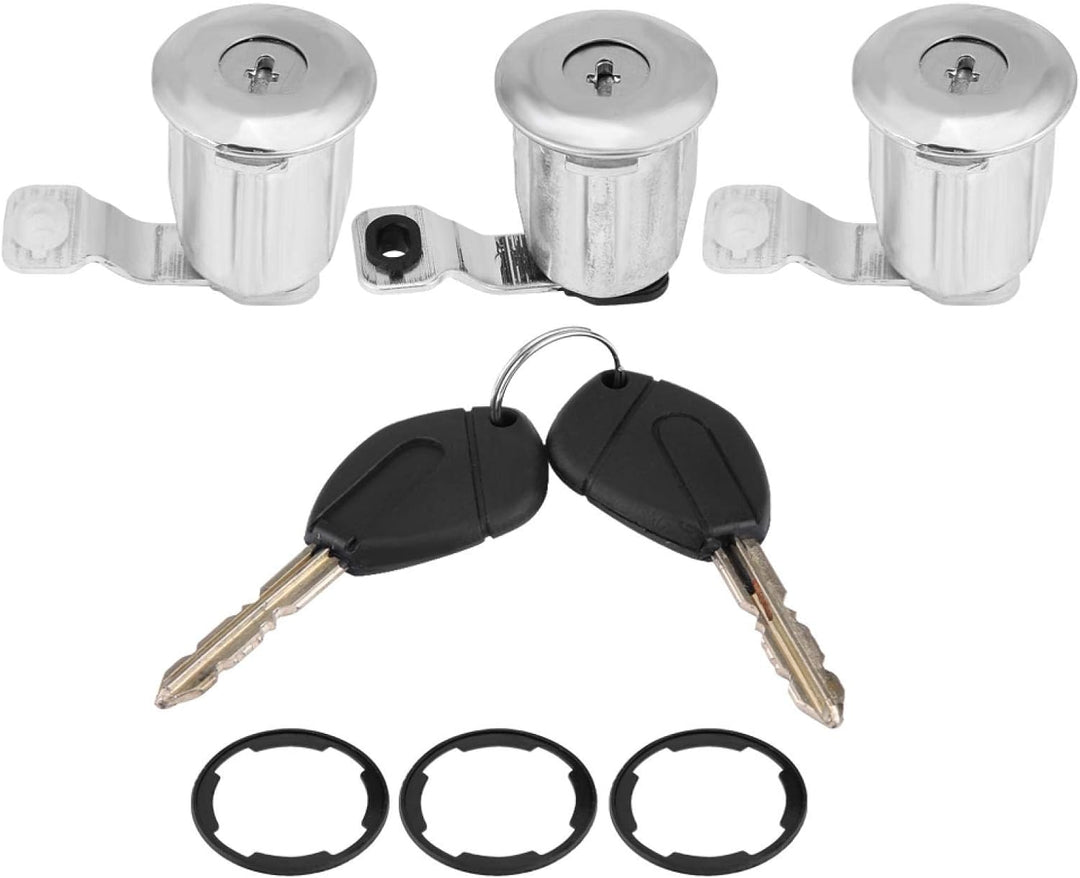 252522 Autotürschloss Barrel Set mit Schlüssel Ersatz für Peugeot Partner Citroen Berlingo Xsara(#1)