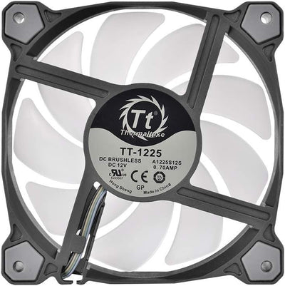 Thermaltake Pure 12 Argb Sync Gehäuselüfter Tt-Premium Edition (3-Fan Pack),CL-F079-PL12SW-A,Schwarz