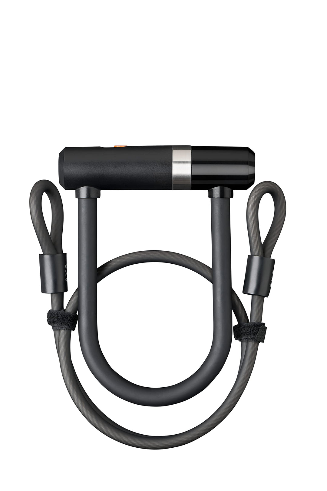 AXA Newton Bügelschloss, U-LOCK Newton 100 cm + Cable, Schwarz, 150 mm x 8 mm, Schwarz , ALA013