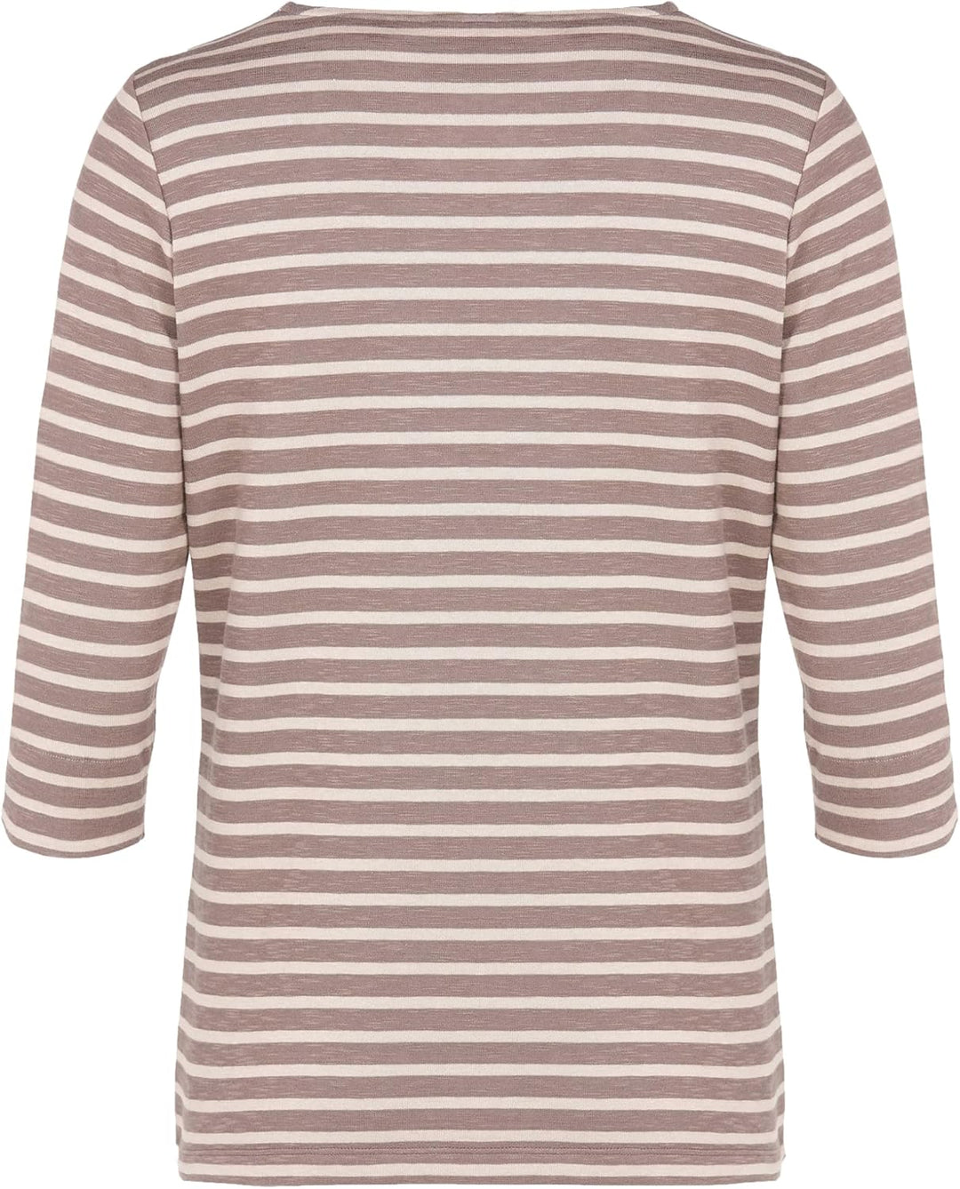 ELKLINE Damen Sweatshirt Rainbow 3/4 Arm Shirt mit Streifen und Rundhalsauschnitt | 2030015 36 Mudbr