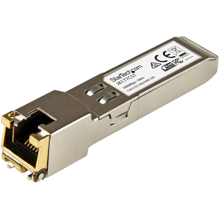 StarTech.com Gigabit RJ45 Kupfer SFP Transceiver Modul - HP J8177C kompatibel - 1000Base-T - Mini-GB