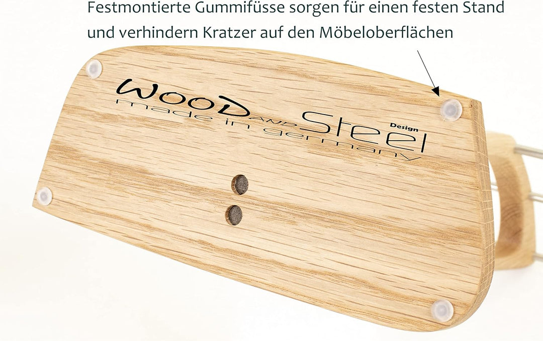 Wood and Steel Design Schmuckbaum – Schmuckhalter für Ketten, Ohrringe, und Armbänder. Eichenholz ma