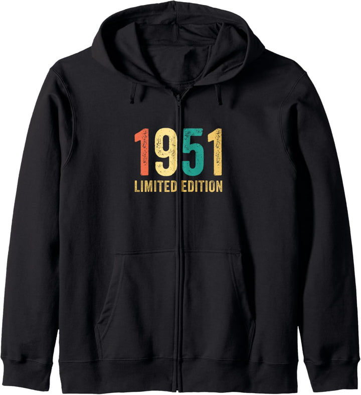 Geburtstag Geschenk Frau Mann Limited Edition Jahrgang 1951 Kapuzenjacke