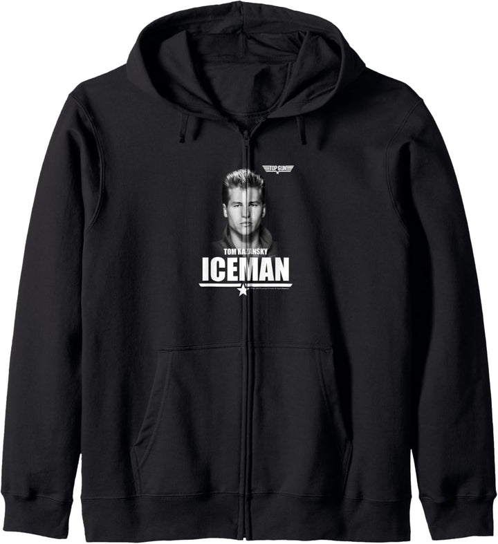 Top Gun Tom Kazansky The Iceman Portrait Kapuzenjacke