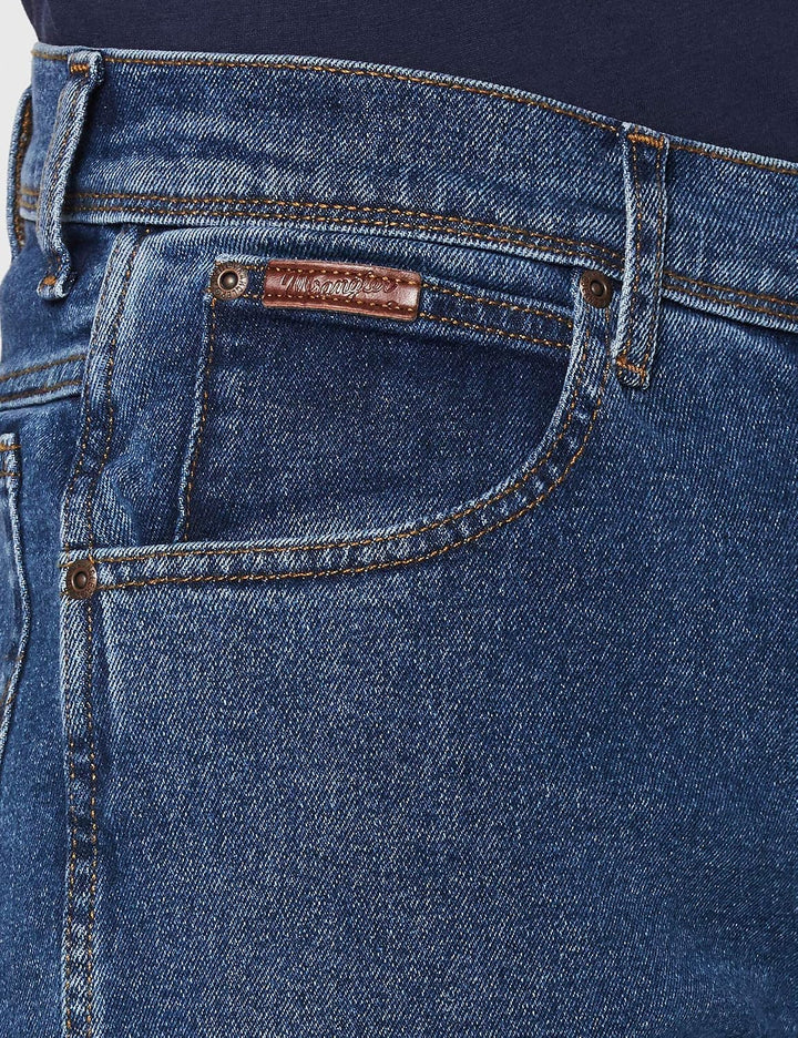 Wrangler Texas Stretch Herren Jeans Regular Fit Jeanshose Hose Schwarz Blau 40W / 32L Blast Blue, 40