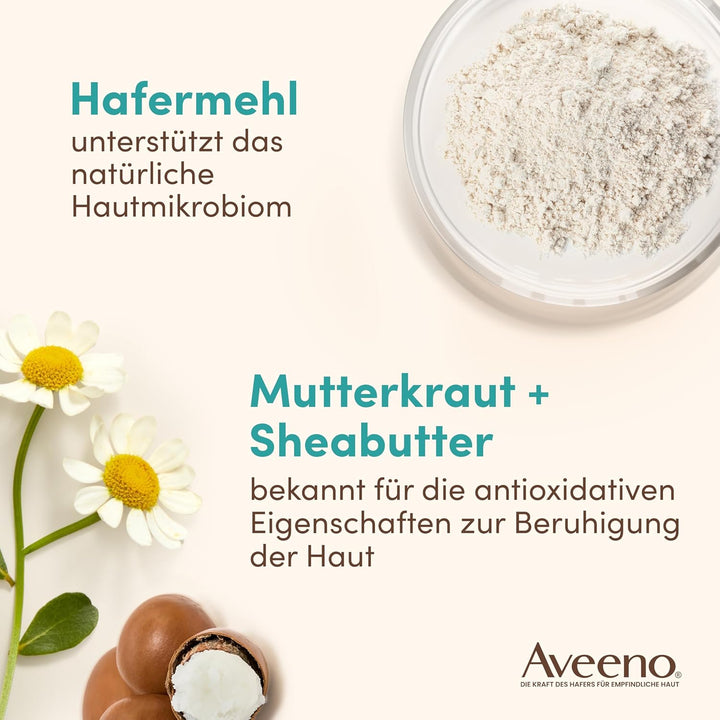 Aveeno CALM+RESTORE Nachtcreme – beruhigende Pflege mit Hafer und Sheabutter für empfindliche Haut,