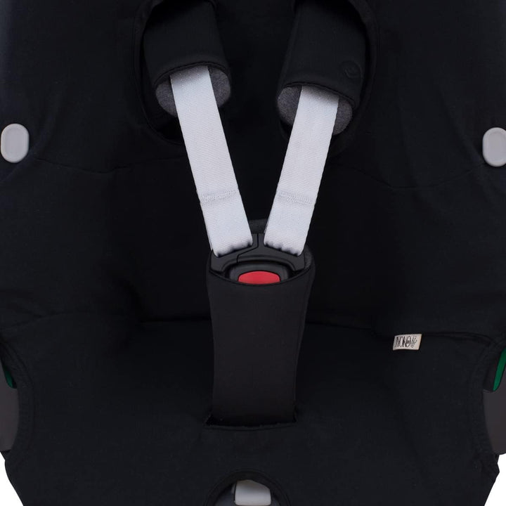 JYOKO Kids Bezug kompatibel mit Maxi Cosi Pebble 360 Y FamilyFix 360, aus Baumwolle (Black Series),