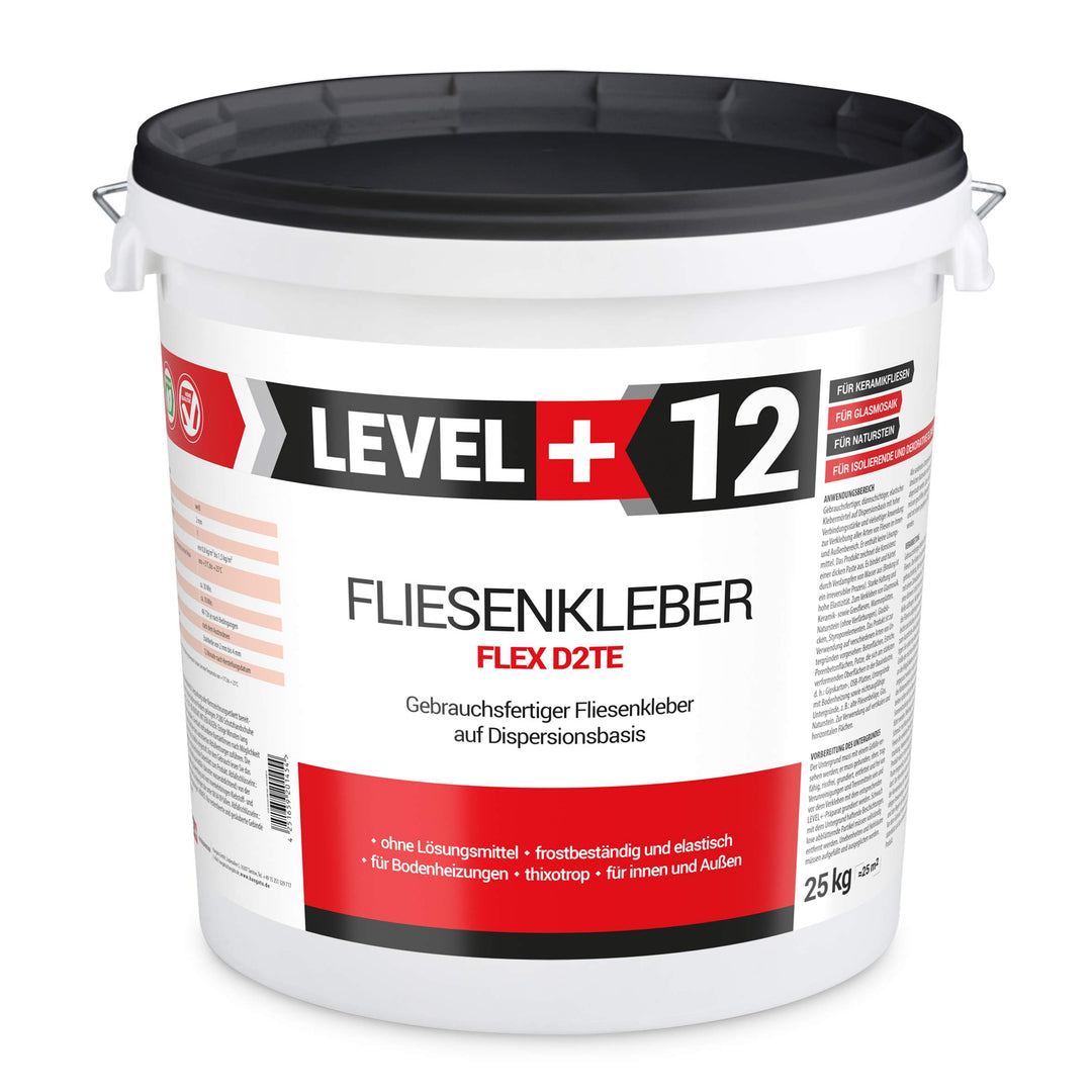 25 kg Fertig Fliesenkleber Steinkleber Flexmörtel Weiss Innen Aussen Dispersions-Kleber RM12