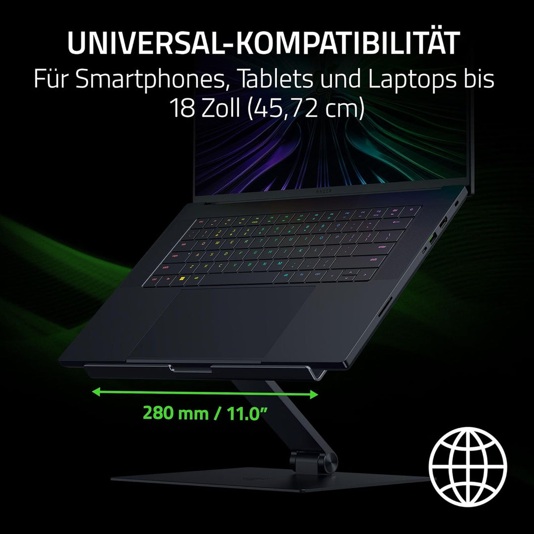 Razer Adjustable Laptop Stand - Ergonomischer höhenverstellbarer Laptop-Ständer für Laptops bis zu 1