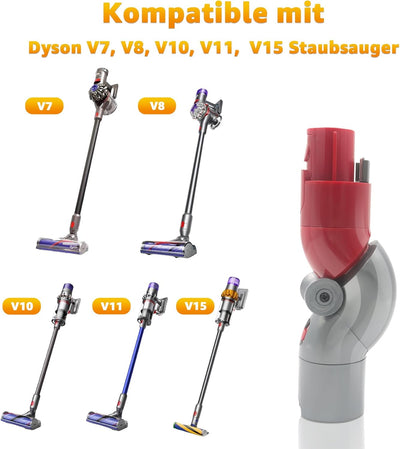 Schnellauslöse Adapter für Dyson Staubsauger V7, V8, V10, V11, V15, Unterer Adapter Schnellverschlus